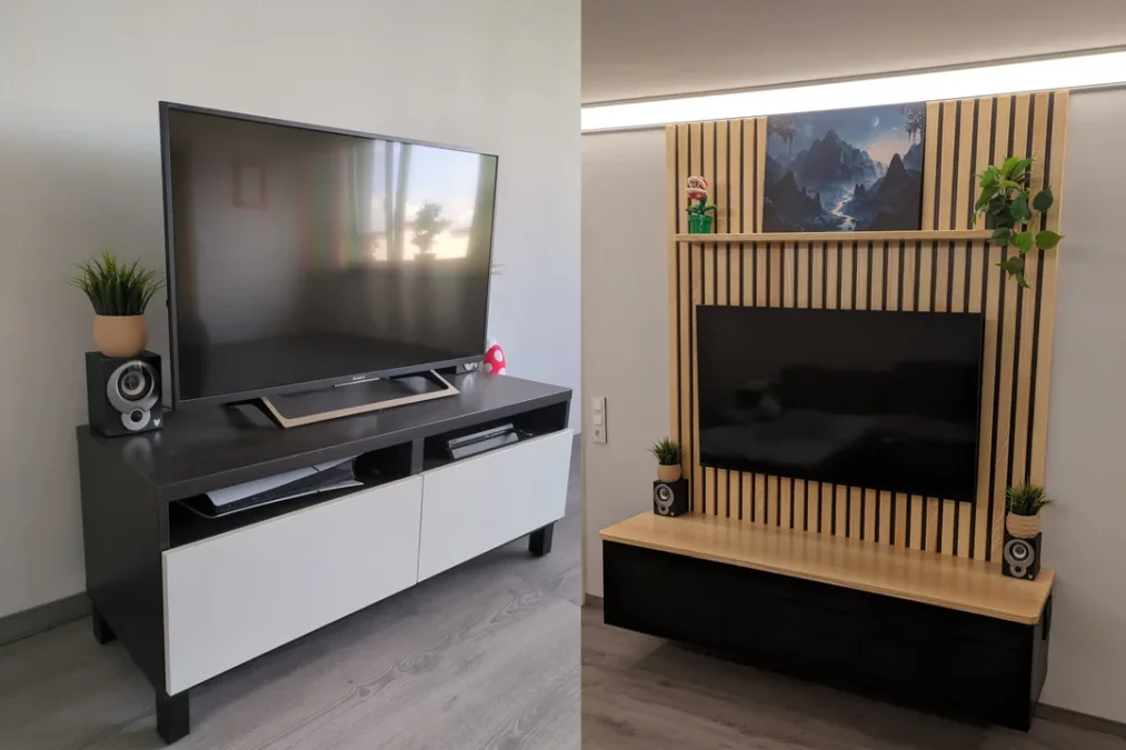 DIY TV-wall for a living-room